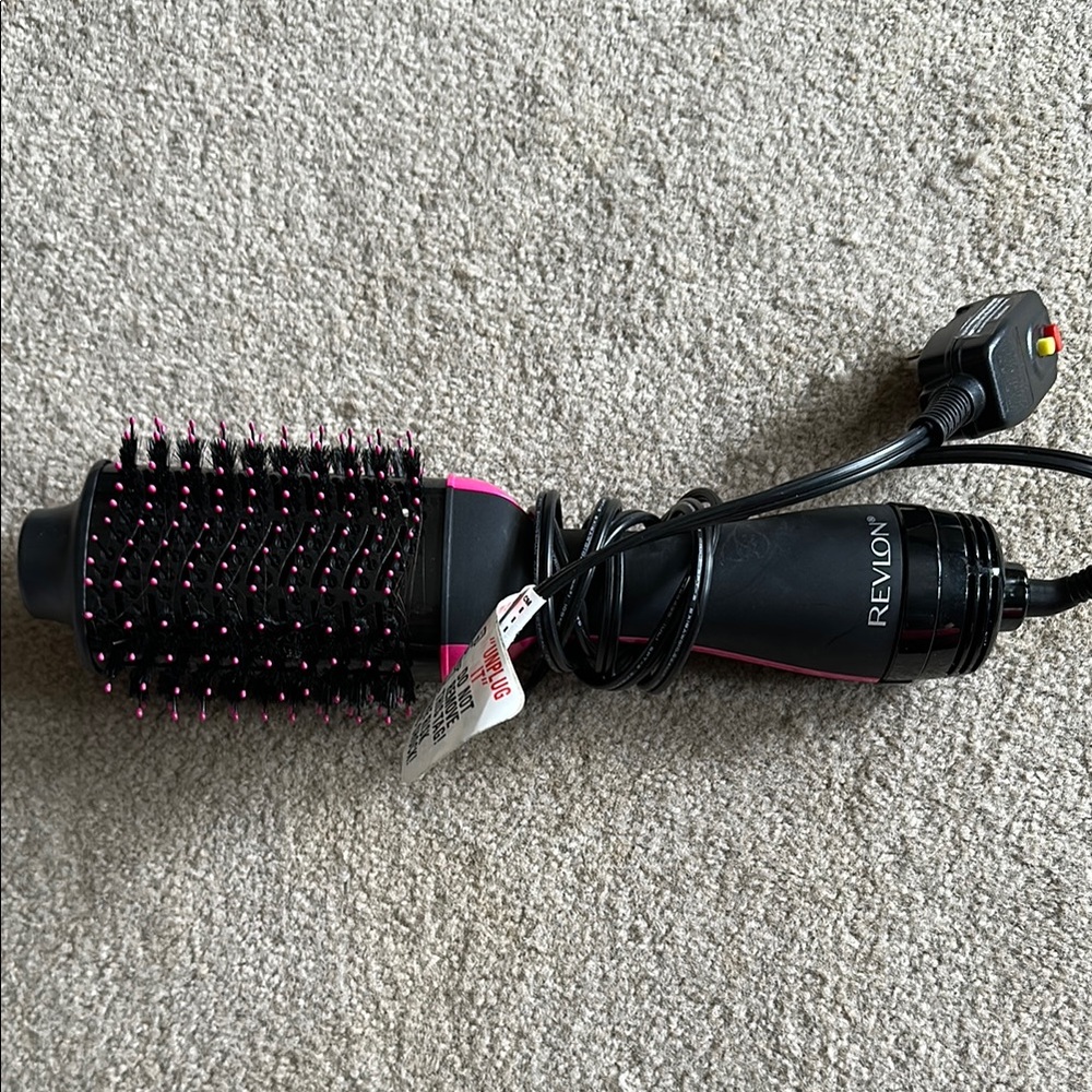 Revlon Black and Pink Hair Dryer Brush